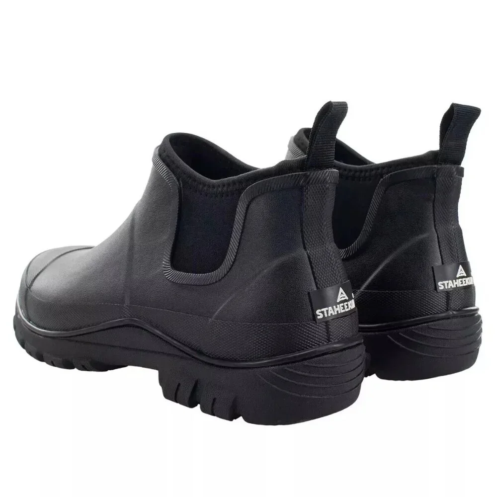 Staheekum Men's‎ Ankle Rain Boots Black